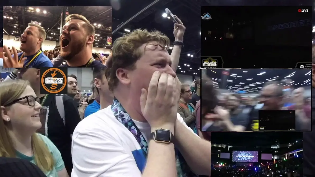 Fans reacting to live action teasers