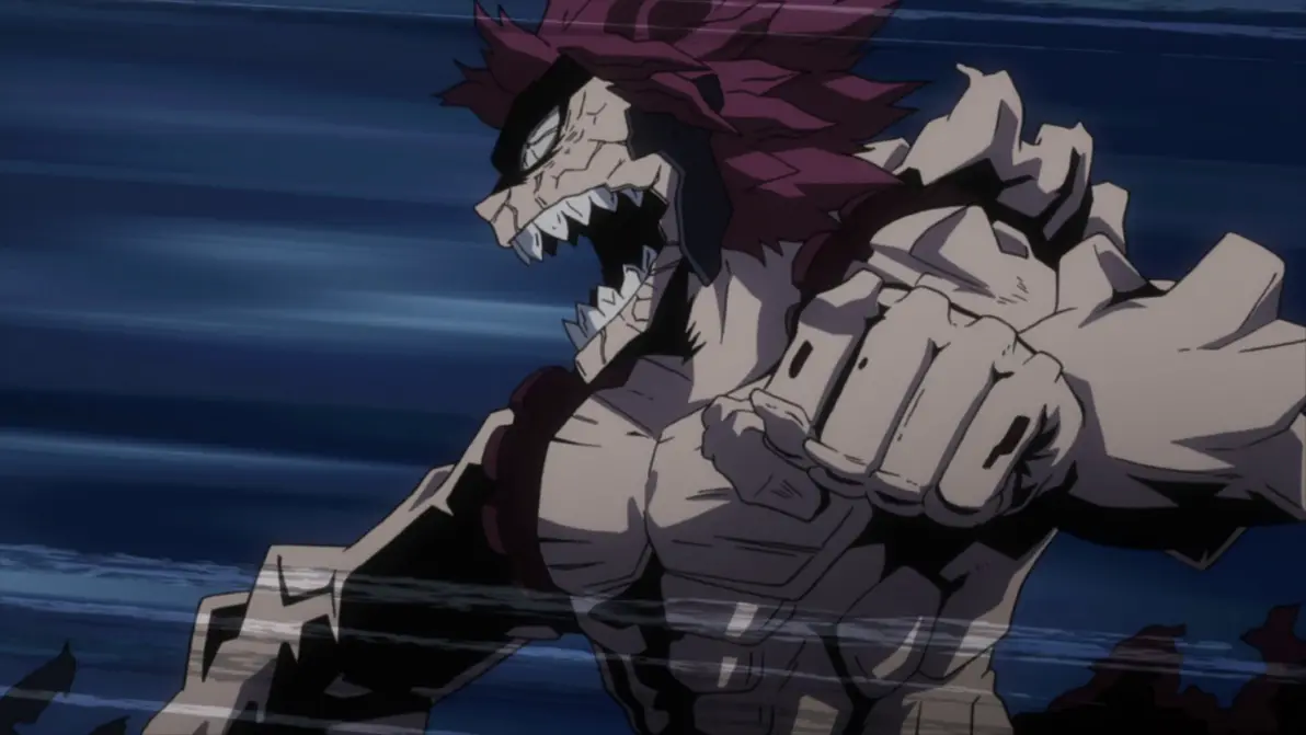 Kirishima with Class 1A students