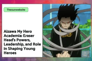 Aizawa Shouta in hero costume using his quirk Erasure.