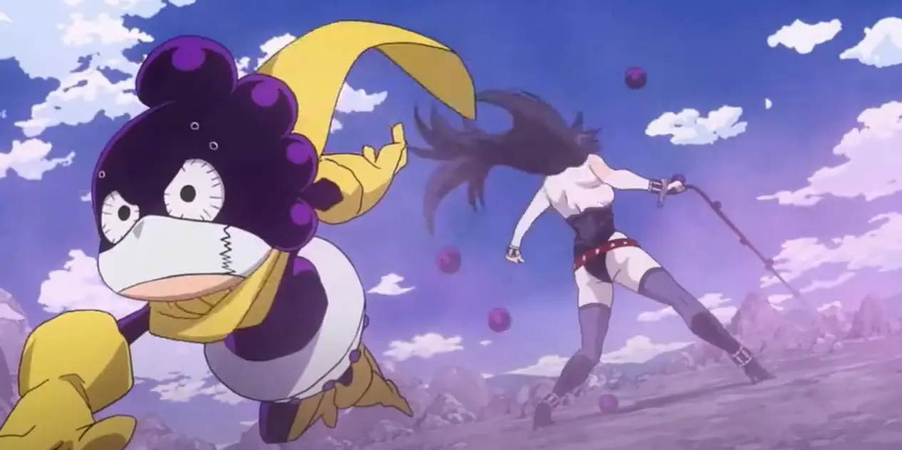 Minoru Mineta My Hero Academia uses Pop Off quirk for clever and decisive wins